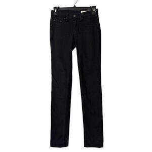 Rag & Bone Skinny Legging Jeans Women's size 24 Stretch Black Denim Designer
